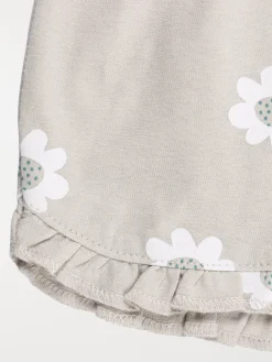 Short motif fleuri fille (3-36M)