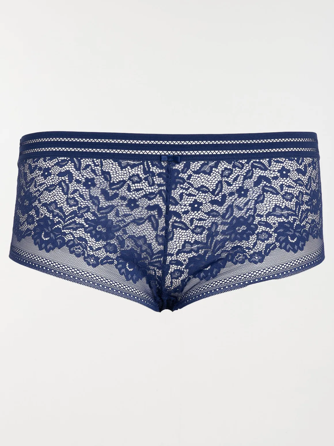 Shorty bleu profond grande taille femme