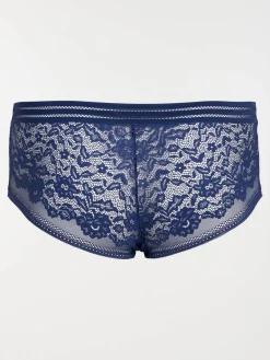 Shorty bleu profond grande taille femme