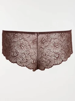 Shorty dentelle choco femme (46-52)