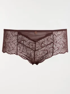 Shorty dentelle choco femme (46-52)