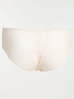 Shorty dentelle crème femme (46-52)