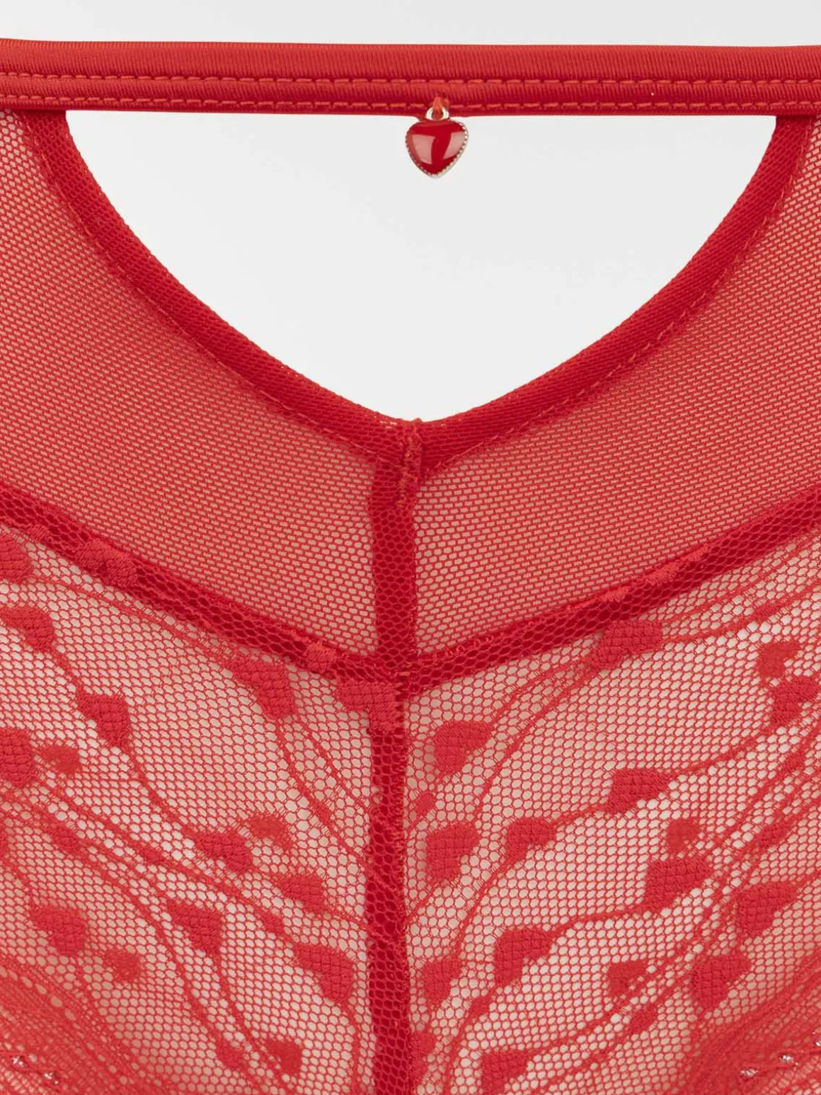 Shorty dentelle et coeur femme (S-XL)