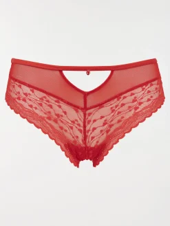 Shorty dentelle et coeur femme (S-XL)