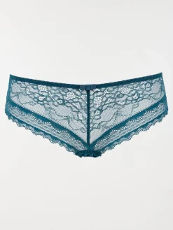 Shorty dentelle émeraude femme (36-46)