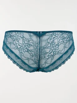 Shorty dentelle émeraude femme (36-46)