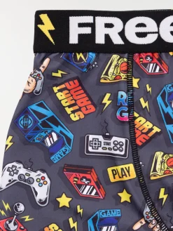 Shorty Freegun imprimé jeu vidéo garçon