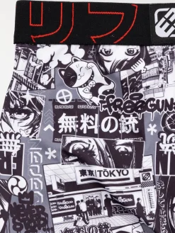Shorty Freegun imprimé manga garçon