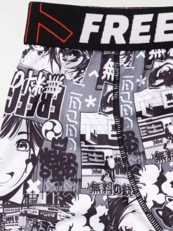 Shorty Freegun imprimé manga garçon