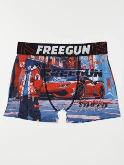 Shorty Freegun imprimé voiture garçon