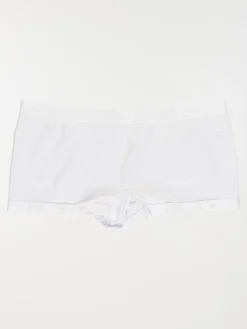Shorty microfibre blanc femme