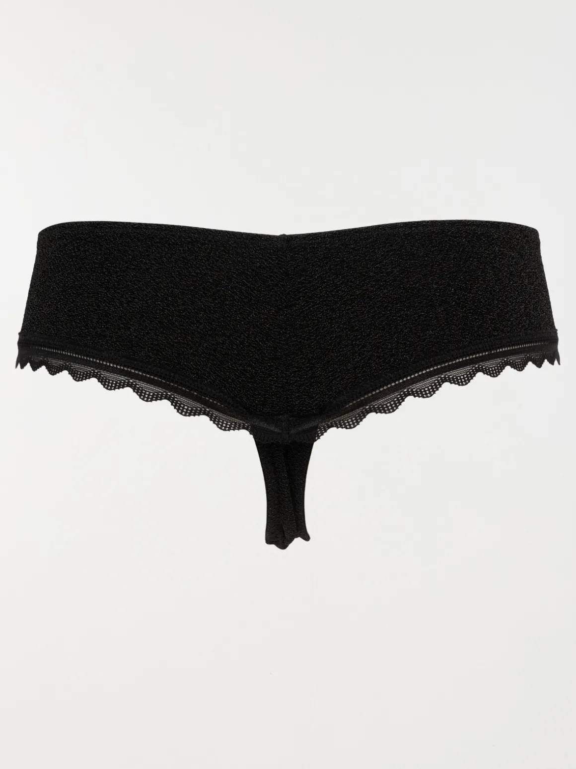 Shorty string noir femme (S-XL)