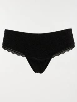 Shorty string noir femme (S-XL)