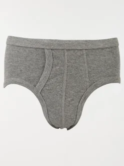 Slip ouvert gris homme