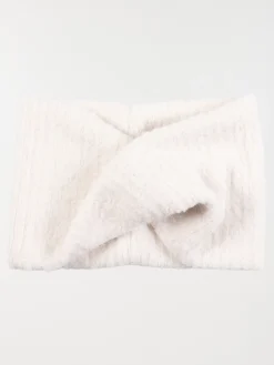 Snood croisé écru femme