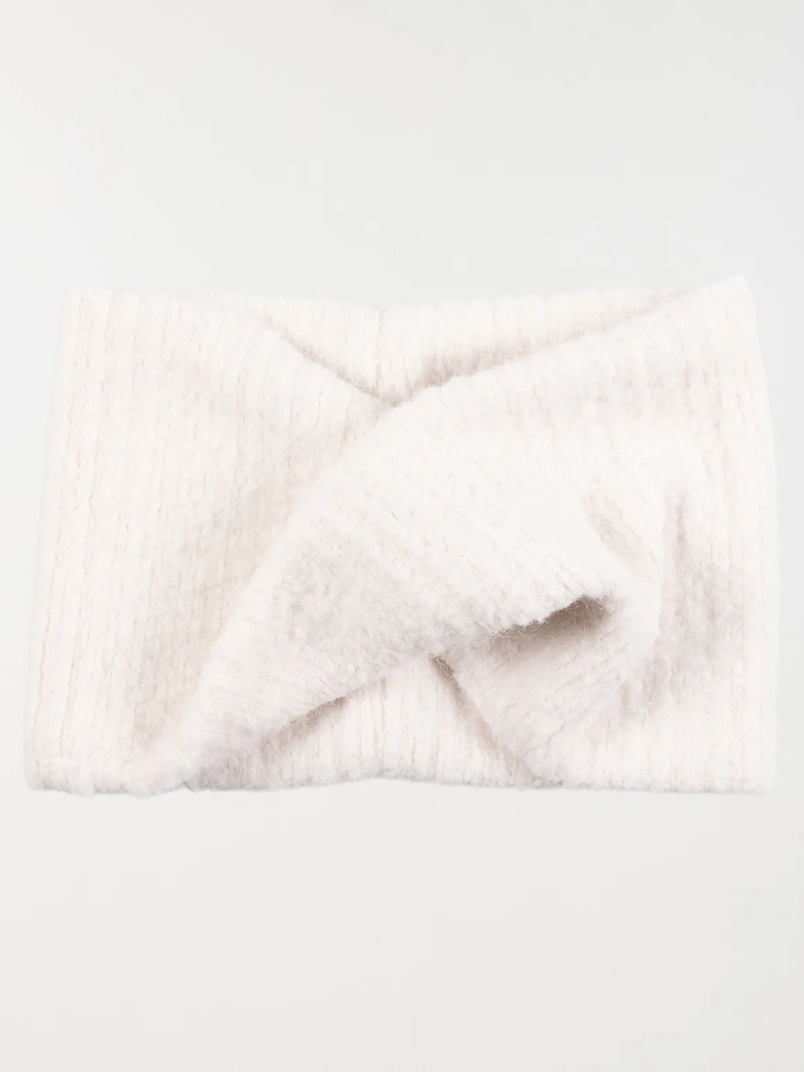 Snood croisé écru femme