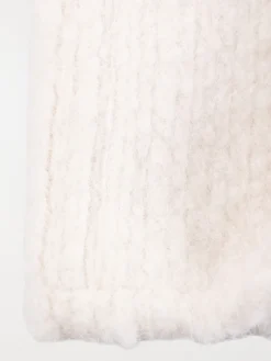 Snood croisé écru femme