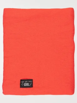 Snood framboise doublé polaire fille