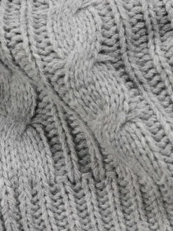 Snood polaire gris chiné homme