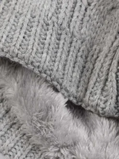 Snood polaire gris chiné homme