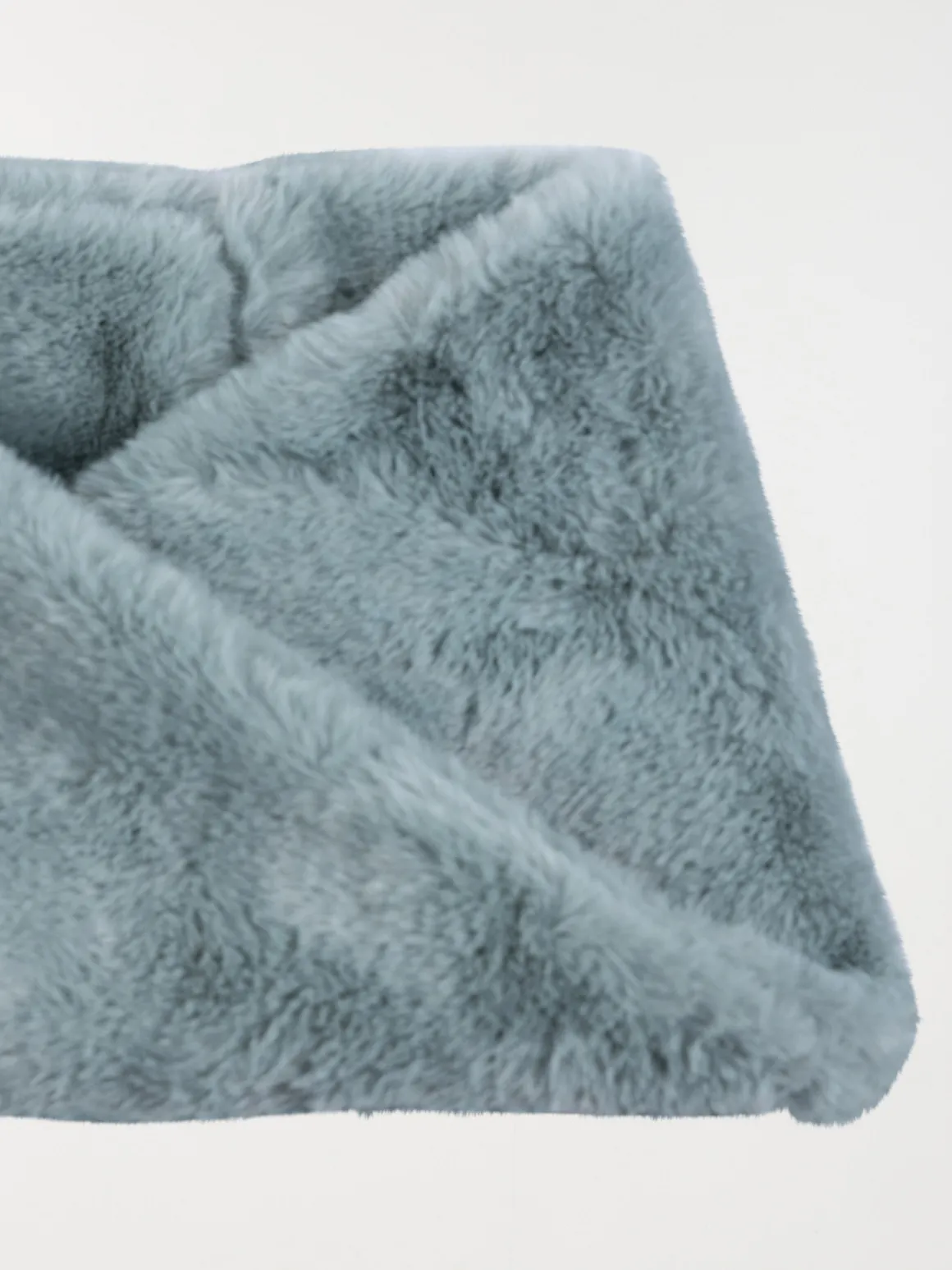 Snood tout doux bleu argenté fille