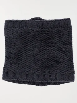 Snood tricot marine navy fille