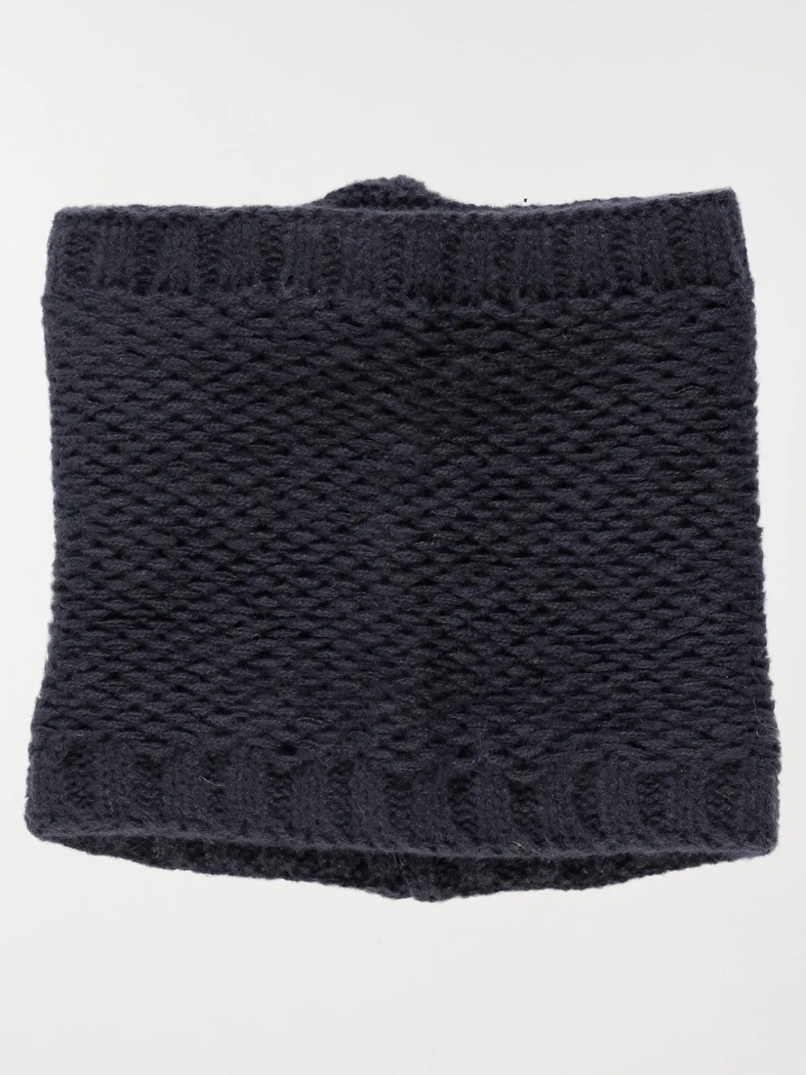 Snood tricot marine navy fille