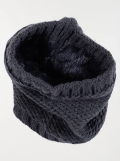 Snood tricot marine navy fille