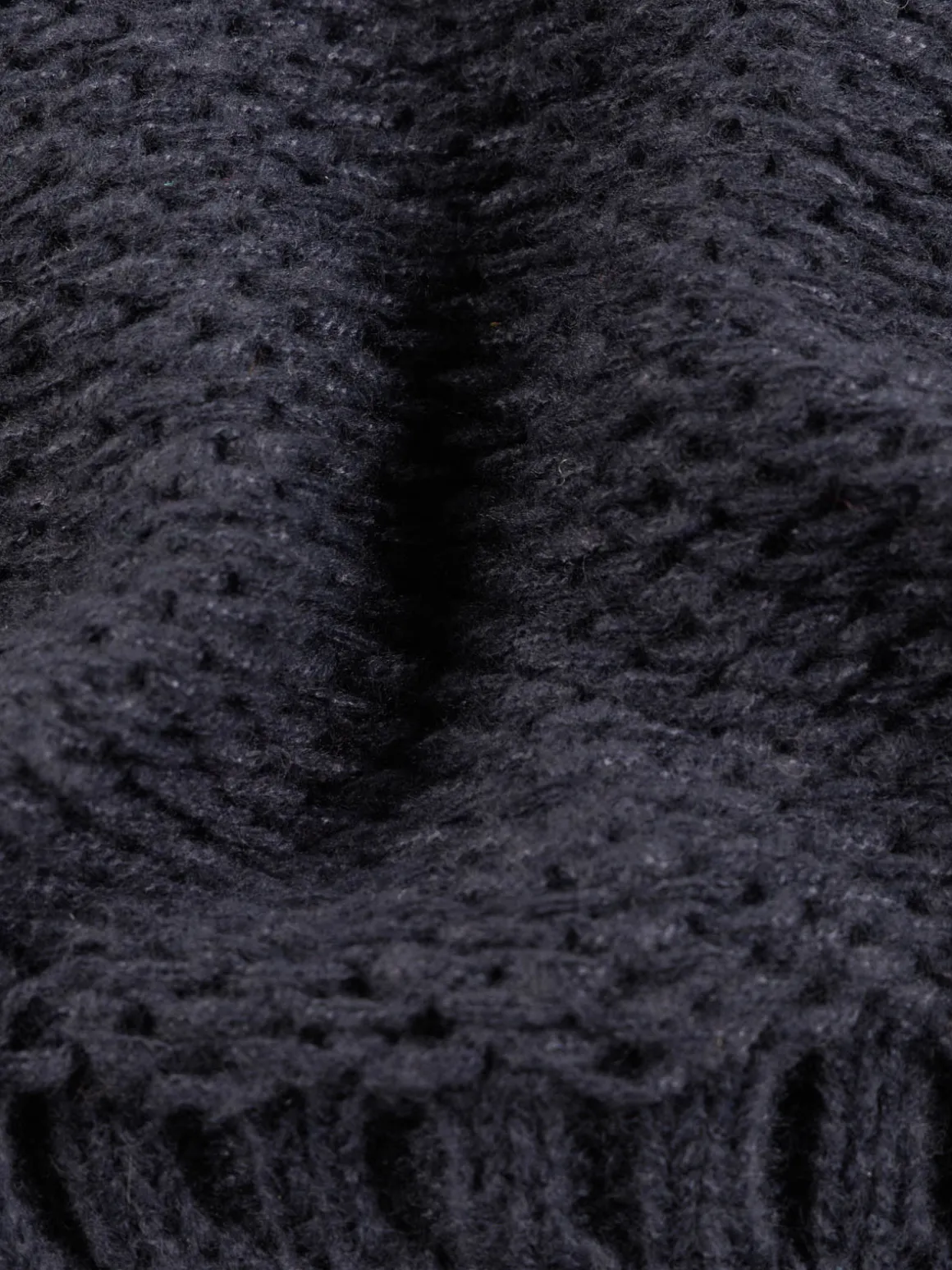 Snood tricot marine navy fille