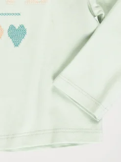Sous pull fille love coeurs (3-36M)