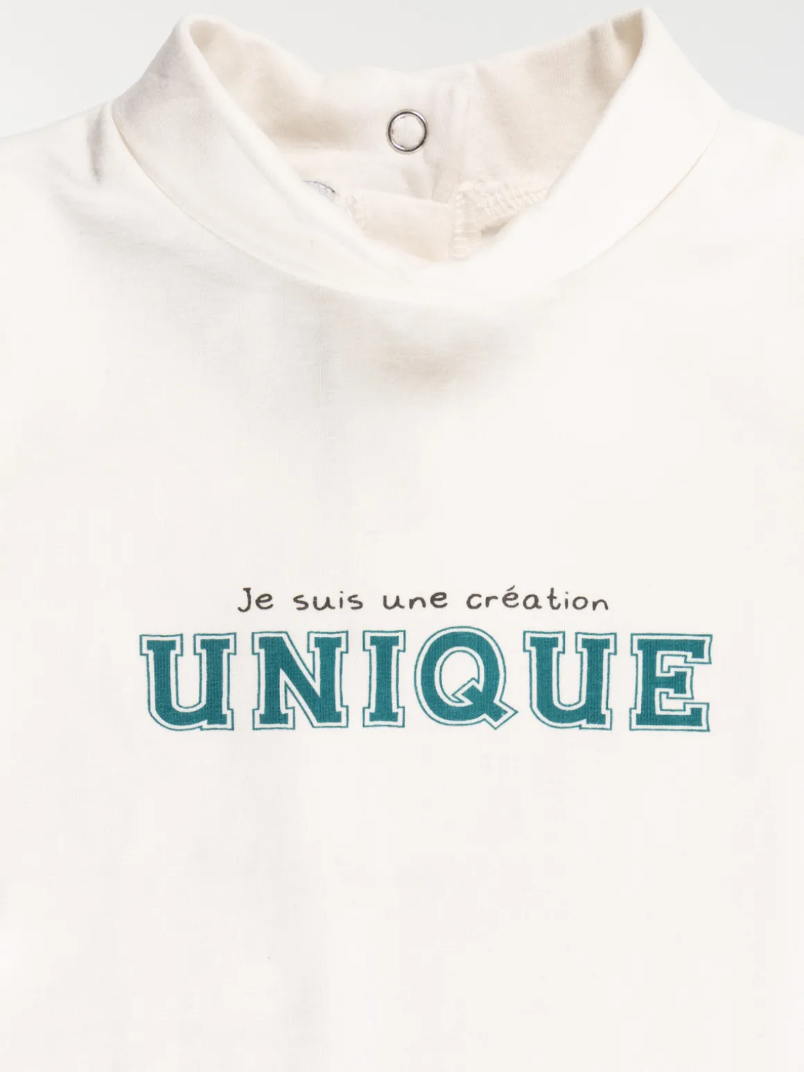 Sous-pull message écru garçon (3-36M)