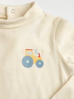 Sous-pull tracteur écru garçon (3-24M)