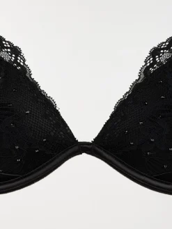 Soutien-gorge en dentelle studs noir