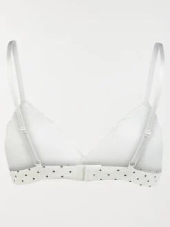 Soutien-gorge triangle à pois femme