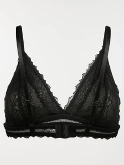 Soutien-gorge triangle en dentelle noir