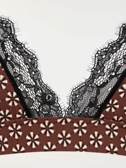 Soutien-gorge triangle imprimé (85A-95E)