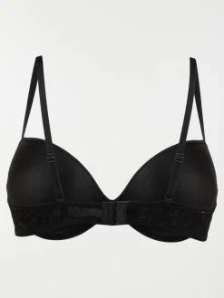 Soutien-gorge uni noir femme (85B-100C)