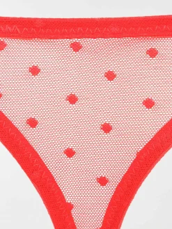 String dentelle coeur femme (S-XL)
