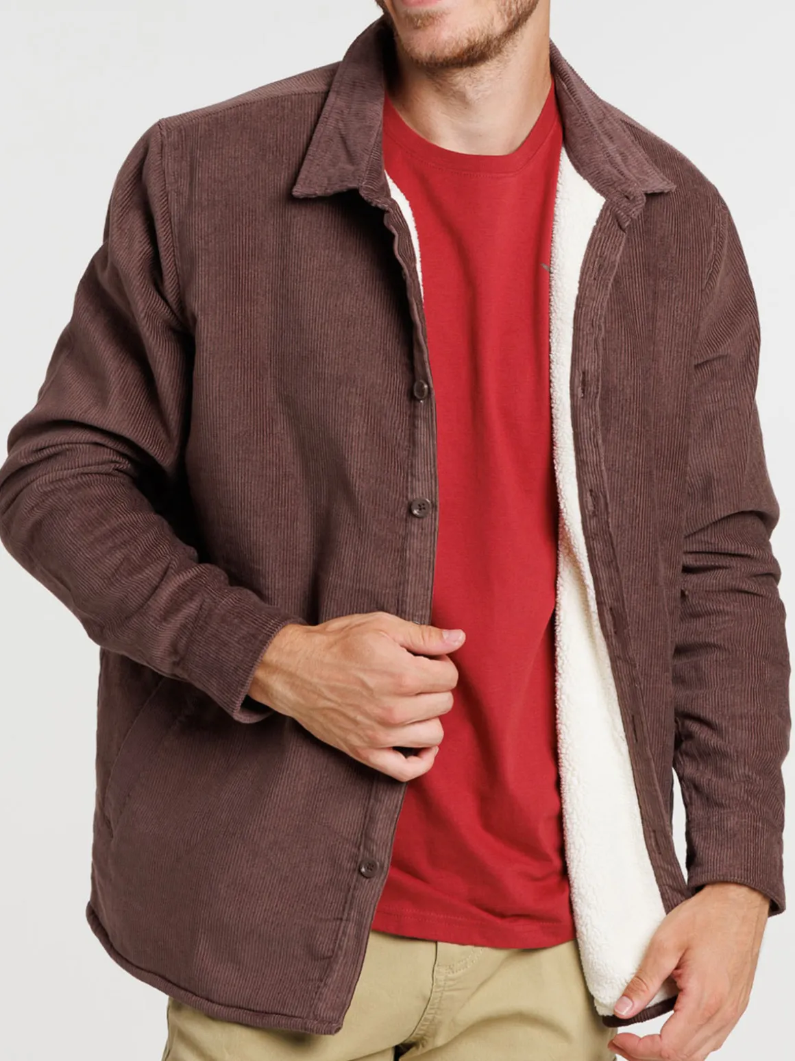 Surchemise velours homme