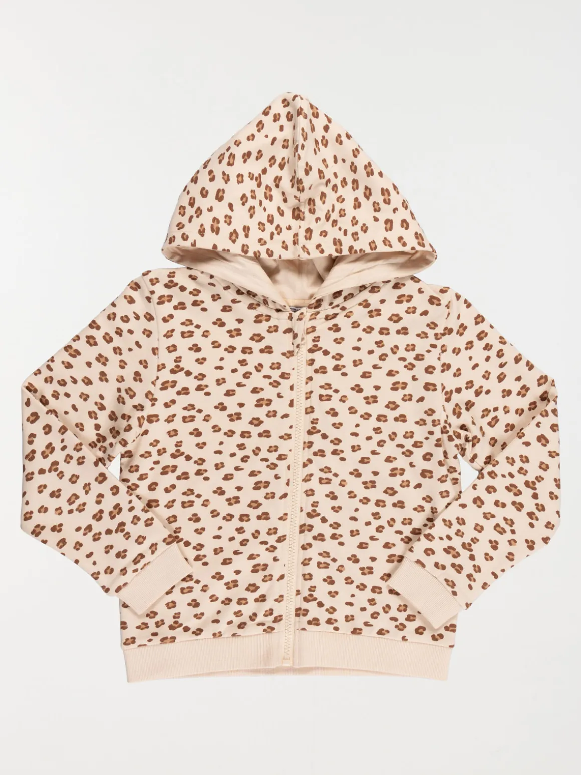 Sweat à capuche léopard fille (3-12A)