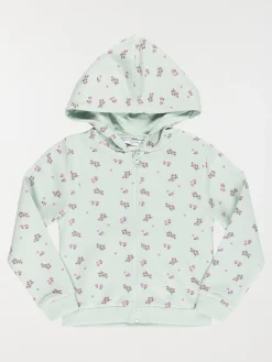 Sweat à capuche léopard fille (3-12A)