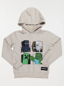 Sweat à capuche Minecraft garçon (6-12A)