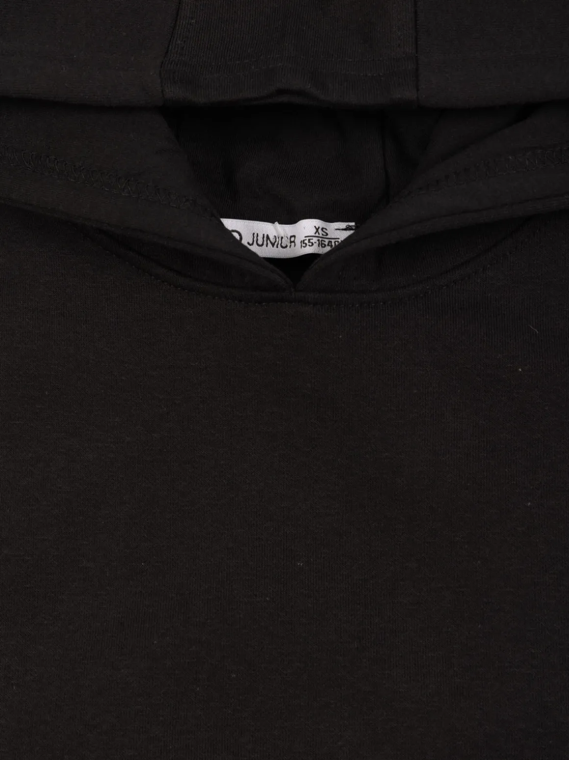 Sweat à capuche noir garçon (XXS-M)