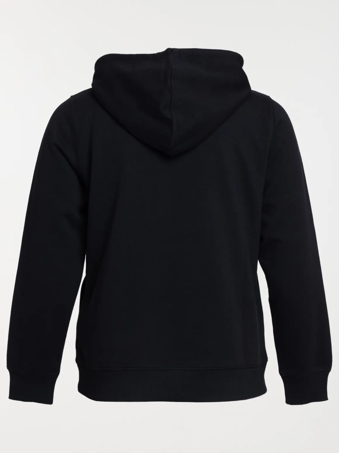 Sweat à capuche noir grande taille femme