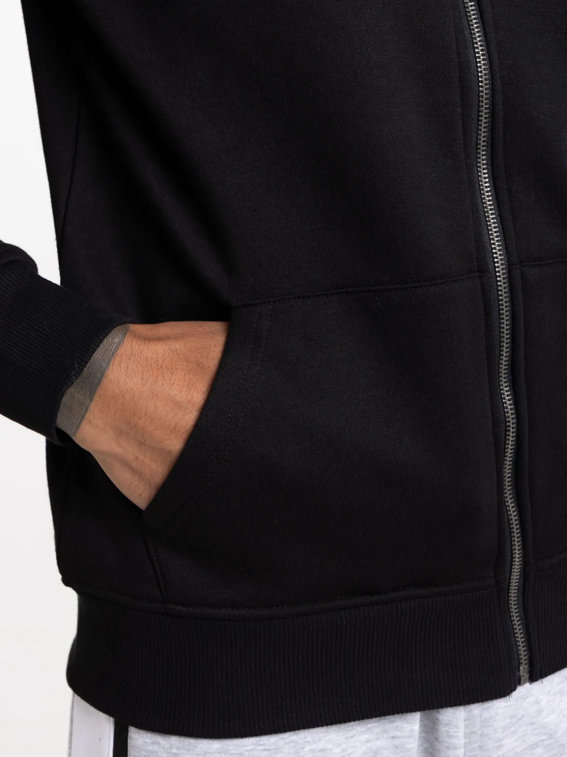 Sweat à capuche noir homme