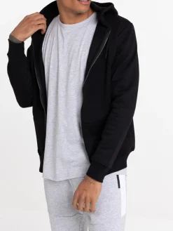 Sweat à capuche noir homme