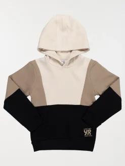 Sweat à capuche tricolore garçon (3-12A)