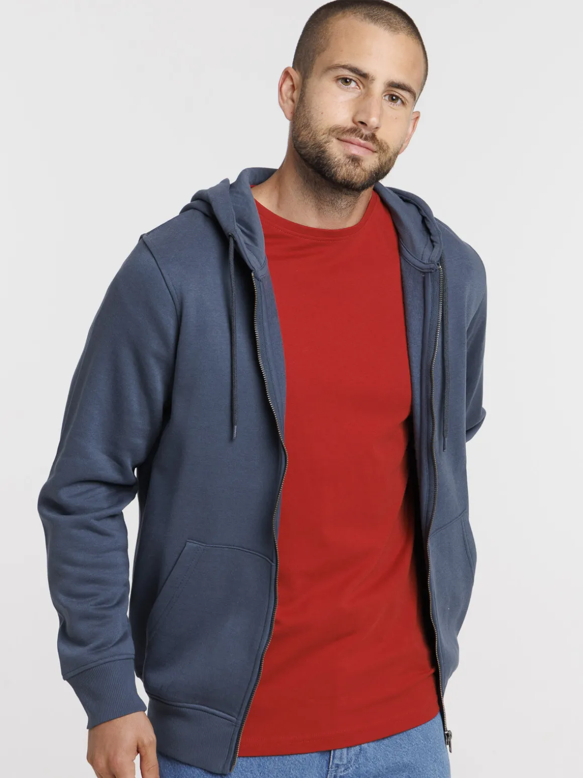 Sweat à capuche zippé tonnerre homme