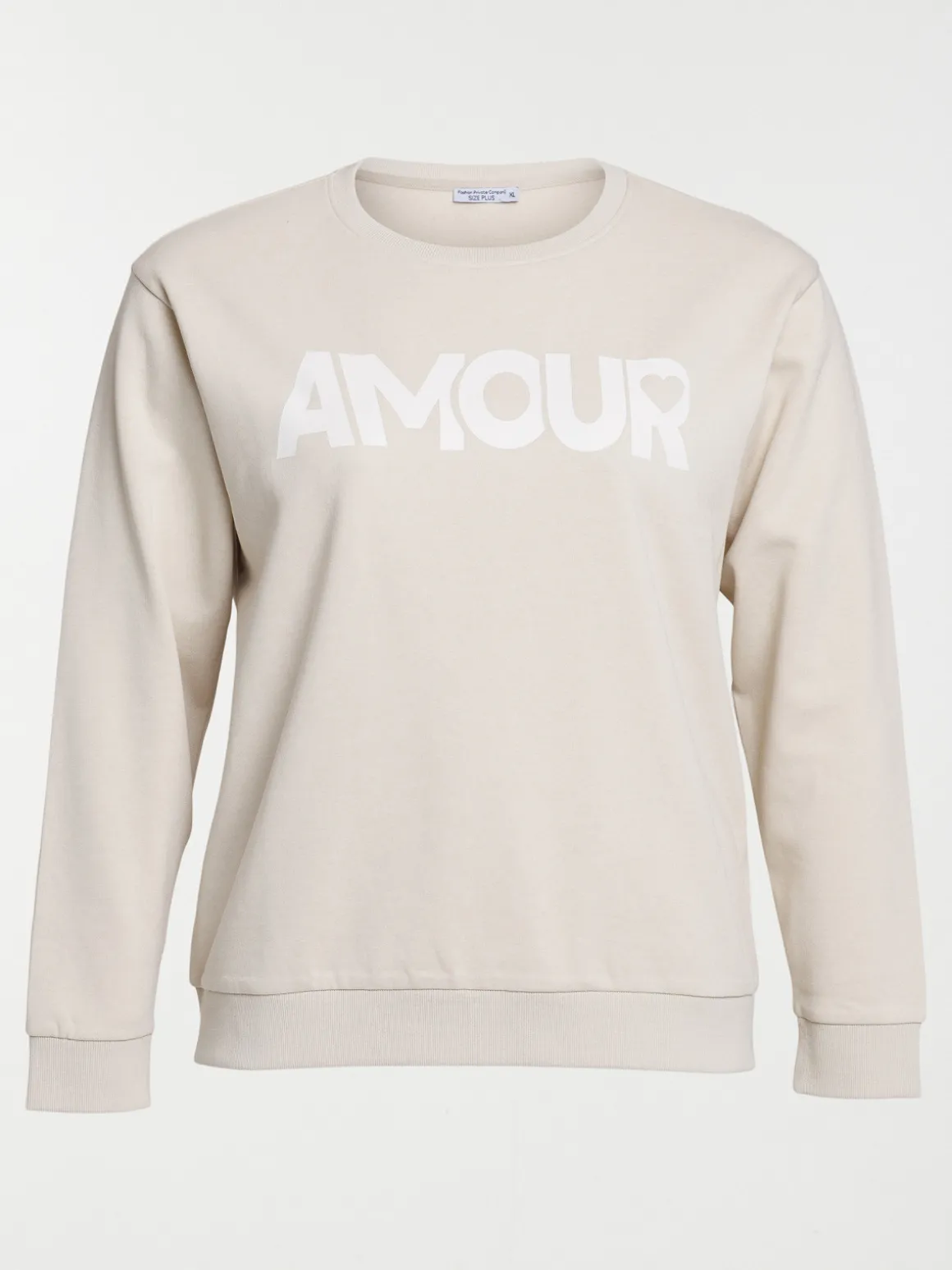 Sweat amour grande taille femme