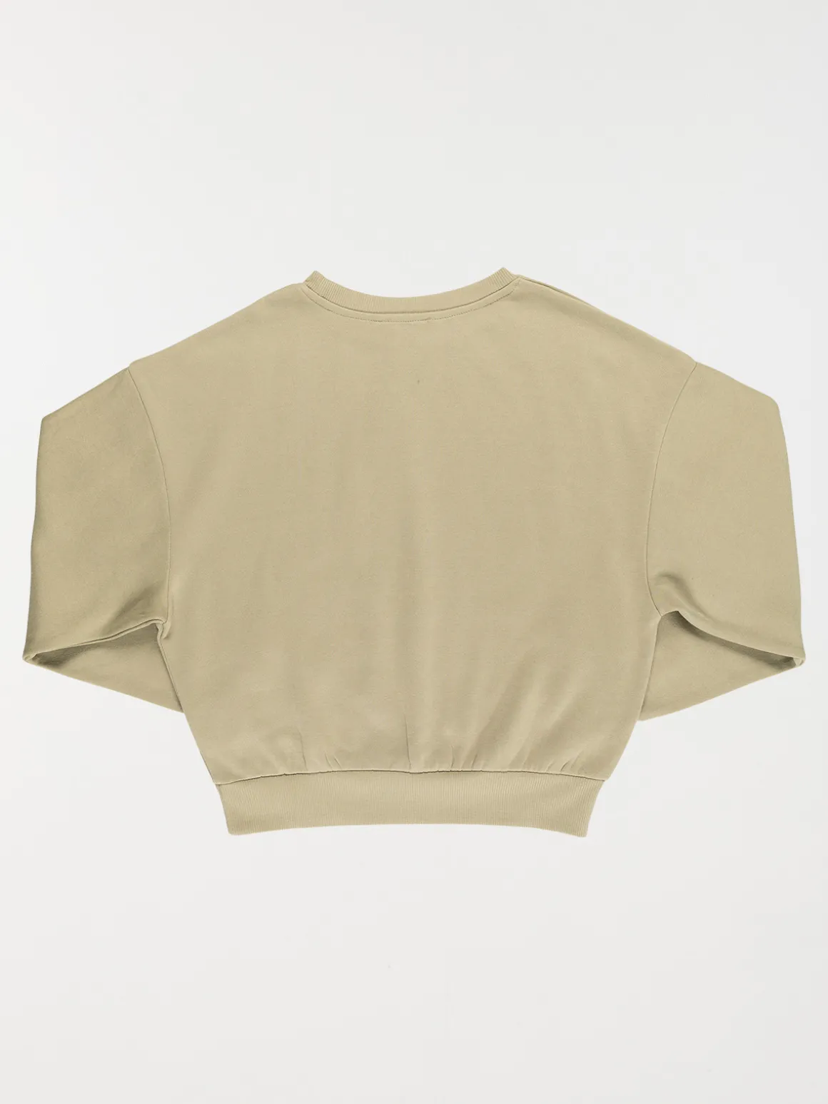 Sweat basique kaki clair fille (XXS-M)